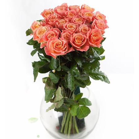 Букет 25 роз «Мисс Пигги»