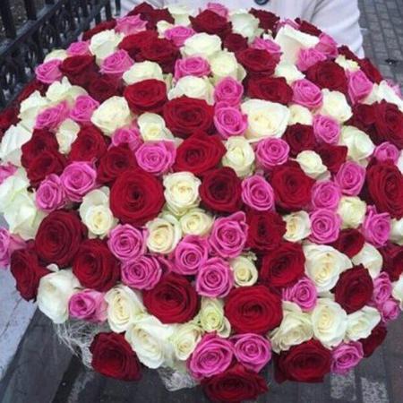 Букет из микс 151 розы ( 60 см )