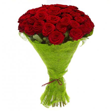 Букет 51 красная роза «Гран-при»